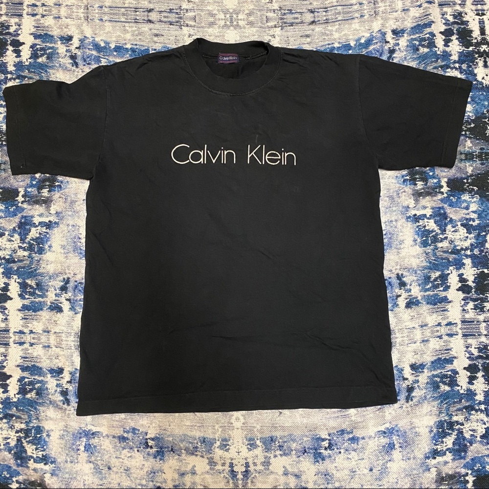 Vintage Calvin Klein T shirt size large faded
